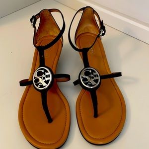 COACH - Vegan Leather Wedge Sandal - Size 7